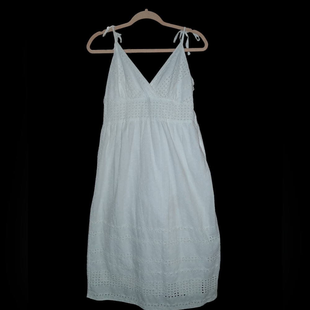 Jonathan Martin White Eyelet Dress Size 8